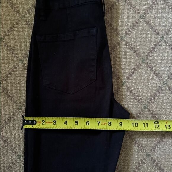 Tricot by C'est toi black denim kick flare high waisted pants 26 - Picture 8 of 14